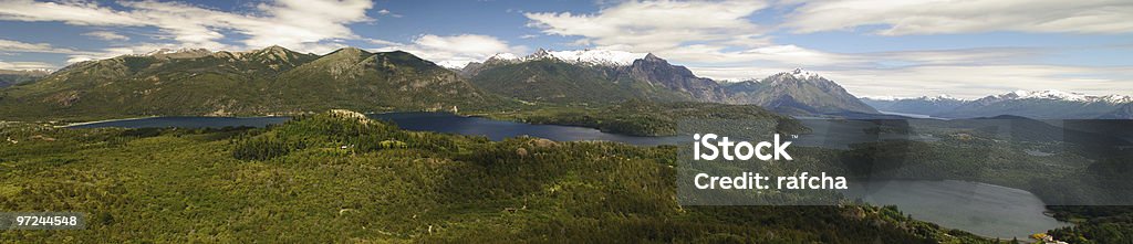 Panoramablick von Bariloche und den See in Patagonien, Argentinien - Lizenzfrei Anden Stock-Foto