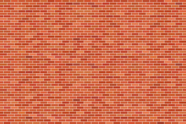 ilustrações de stock, clip art, desenhos animados e ícones de brown brick wall background - cement backgrounds building exterior color image