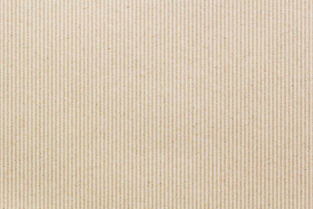 brun carton ondulé - brown paper paper striped corrugated cardboard photos et images de collection