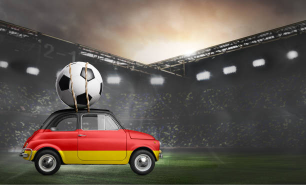 istock Germany car on football stadium 972492476