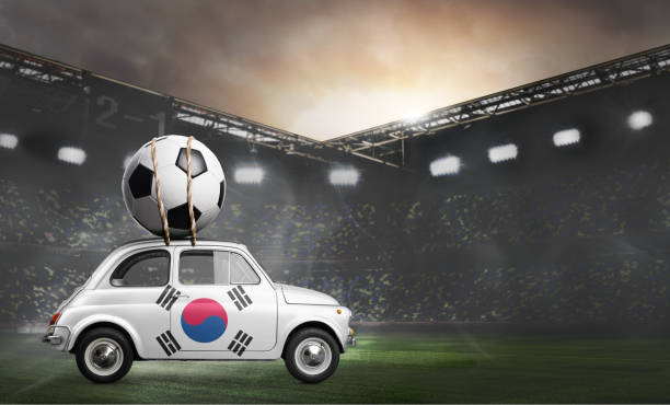 istock Korea car on football stadium 972492686