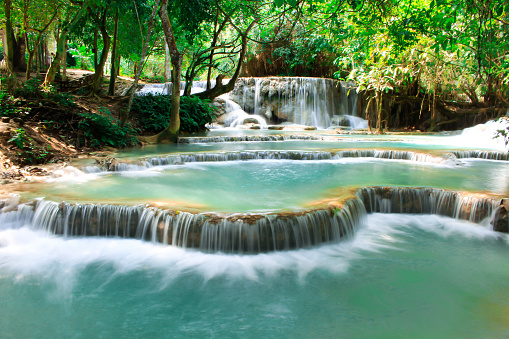 Kuang Si Waterfall, Luang prabang, Laos.