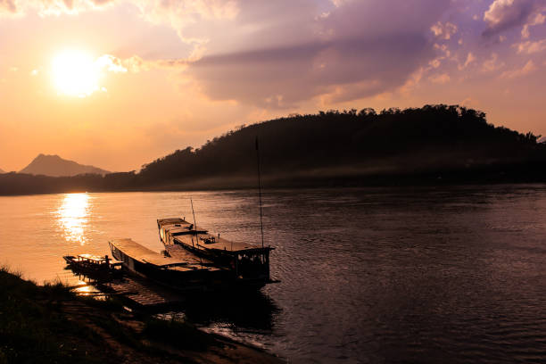 istock Mekong river,port, Luang Prabang, laos 972502276