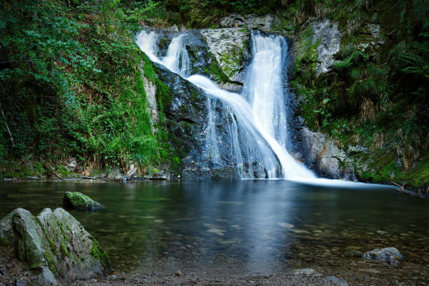 Beautiful Waterfall Allerheiligen in spring, Black forest, Germany