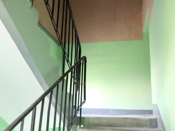 istock staircase in a block of flats 972526146