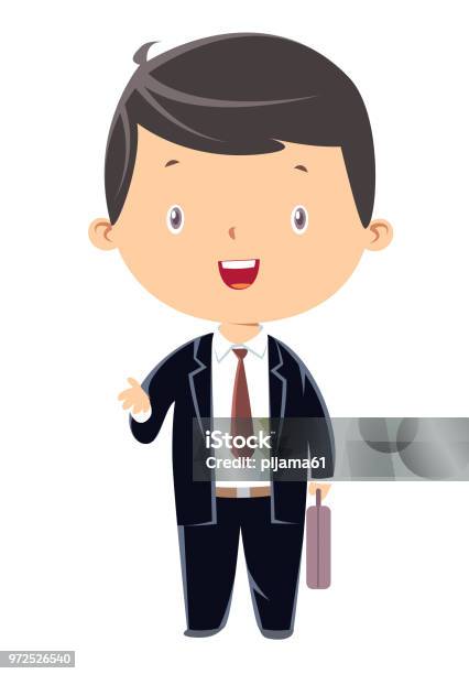 Child Businessman Stock Illustration - Download Image Now - Suit, Child, Boys