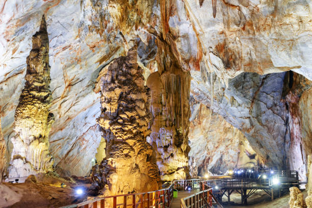 istock Beautiful giant stalagmites inside Paradise Cave, Vietnam 972531872