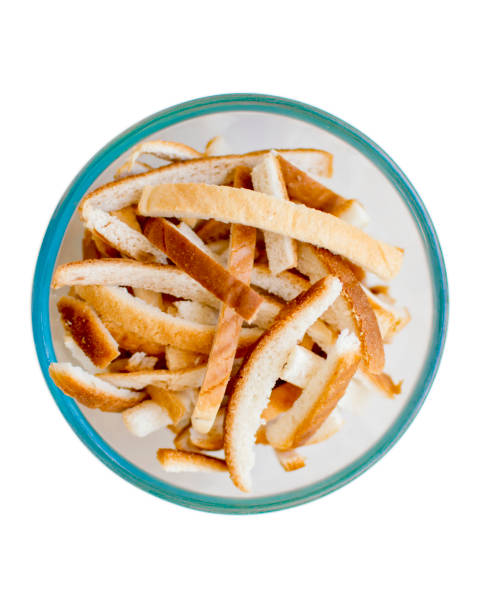 istock Hot bread crumbs in glass bowl 972532068