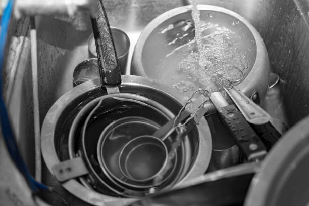 istock Dirty plates and other utensils 972532466