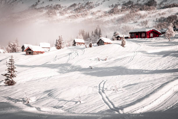 Ski centre, Stryn in Norway (winter morning)