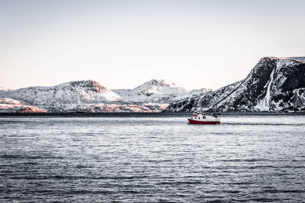 istock Snow Mountain with Fjord in foreground (Norway near Tromso) 972553506