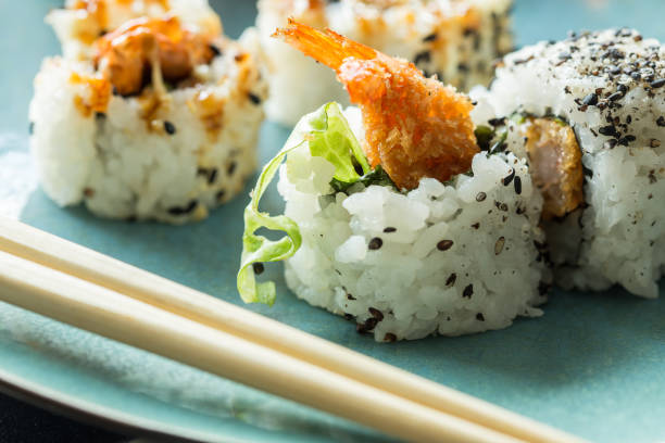 istock Fresh japanese sushi 972557462