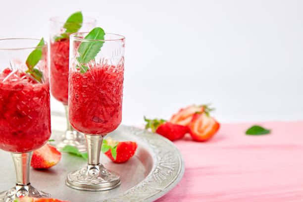 istock Summer refreshing strawberry granita 972569130