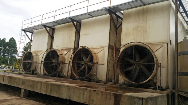 Old Cooling water tower for effluent treatment  system and environment treatmentOld Cooling water tower for effluent treatment  system and environment treatment
