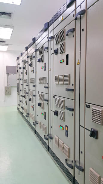 istock electrical part and accessories in the  control cabinet , control and power distributor,lockout ,tagout 972576294