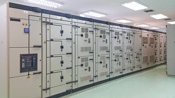istock electrical part and accessories in the  control cabinet , control and power distributor,lockout ,tagout 972576362