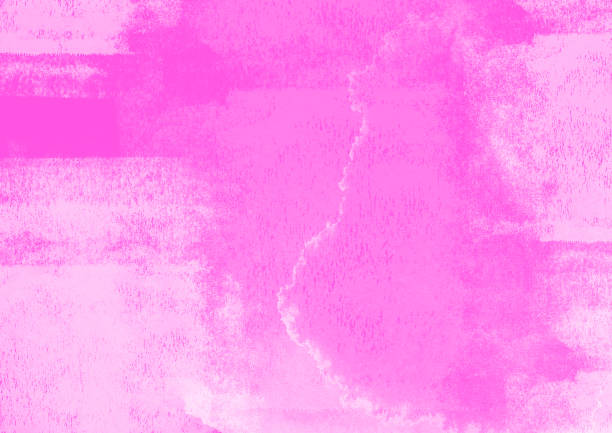 istock Pink water color patches graphic brush strokes design effect element for background 972581290