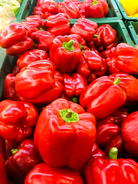istock Pile of red bell pepper 972596590