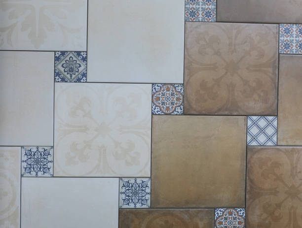 istock texture of a tile, pattern with a gray mosaic background, abstract geometry 972607054