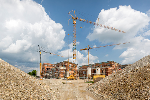 Building site for apartment houses, Germany