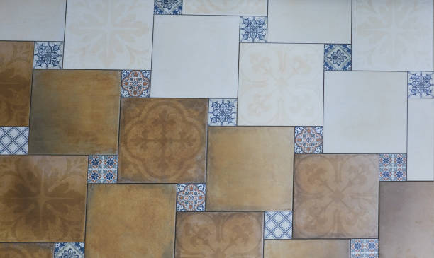 istock texture of a tile, pattern with a gray mosaic background, abstract geometry 972609468