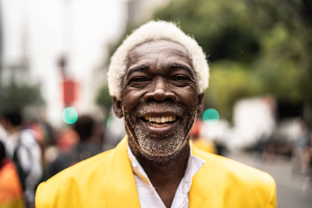 Portrait Of Smiling Senior Man Stock Photo - Download Image Now - Senior  Adult, Cool Attitude, African-American Ethnicity - iStock