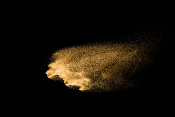 istock Multi color powder explosion isolated on white background. Colored dust splash cloud  on white background. Launched colorful particles on background. Painted Holi in festival. 972623608