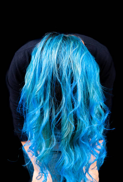 istock Blue color Hairstyle 972640800