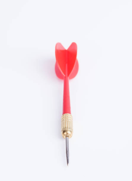 istock A red dart isolated on a white background 972656296