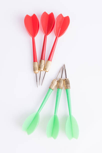 istock Colorful Darts on White Background 972658408
