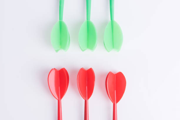 istock Colorful Darts on White Background 972658494