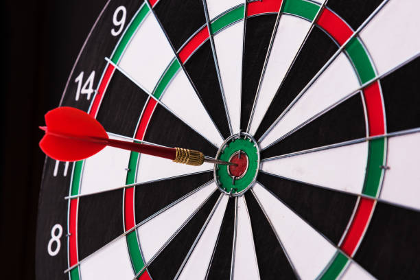 istock Target close-up, focus on bull's-eye. On the Target 972659264