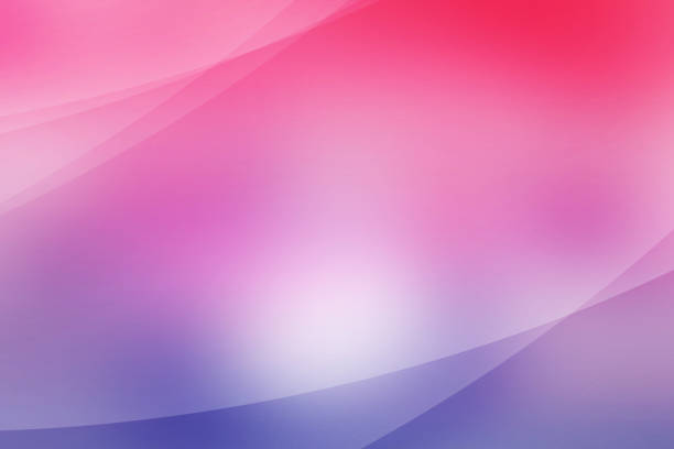 Abstract soft light pink and purple background of abstract with curves wave line overlay. Pink and purple light line curves effect abstract background style.