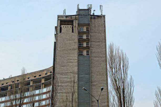 istock part of old brick high house against the sky 972714036