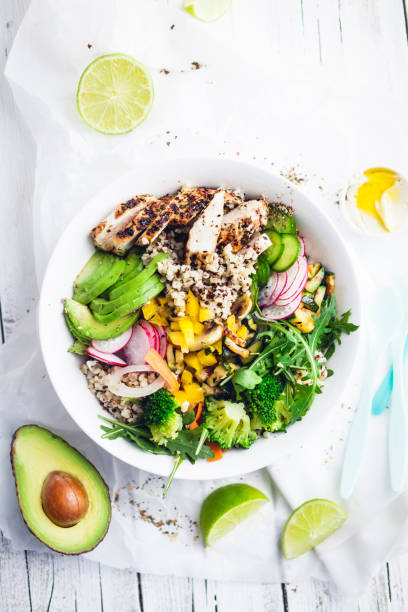 istock Directly Above Shot Of Salad Served In Bowl On Table 972717178