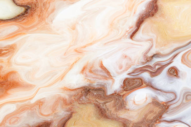 istock Marble patterned texture background. Surface of the marble with brown tint / high quality marble / brown marble texture background pattern with high resolution 972717728