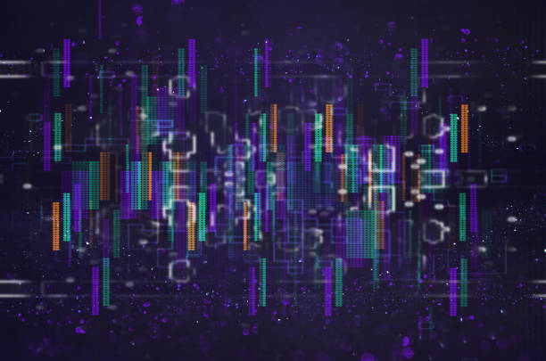 istock Futuristic retro background of the 80`s retro style. Digital or Cyber Surface. neon lights and geometric pattern 972719428