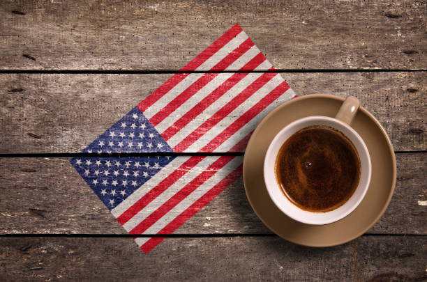 istock Directly Above Shot Of Coffee Cup On Table 972722680