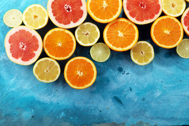 istock Citrus fruits with orange, lemon, grapefruit and lime 972734764