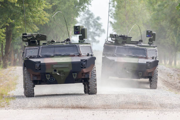 istock German light armoured  reconnaissance vehicle drives on a road 972740190