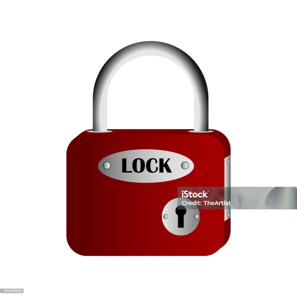 Lock Vector Design Stock Illustration - Download Image Now - Business ...