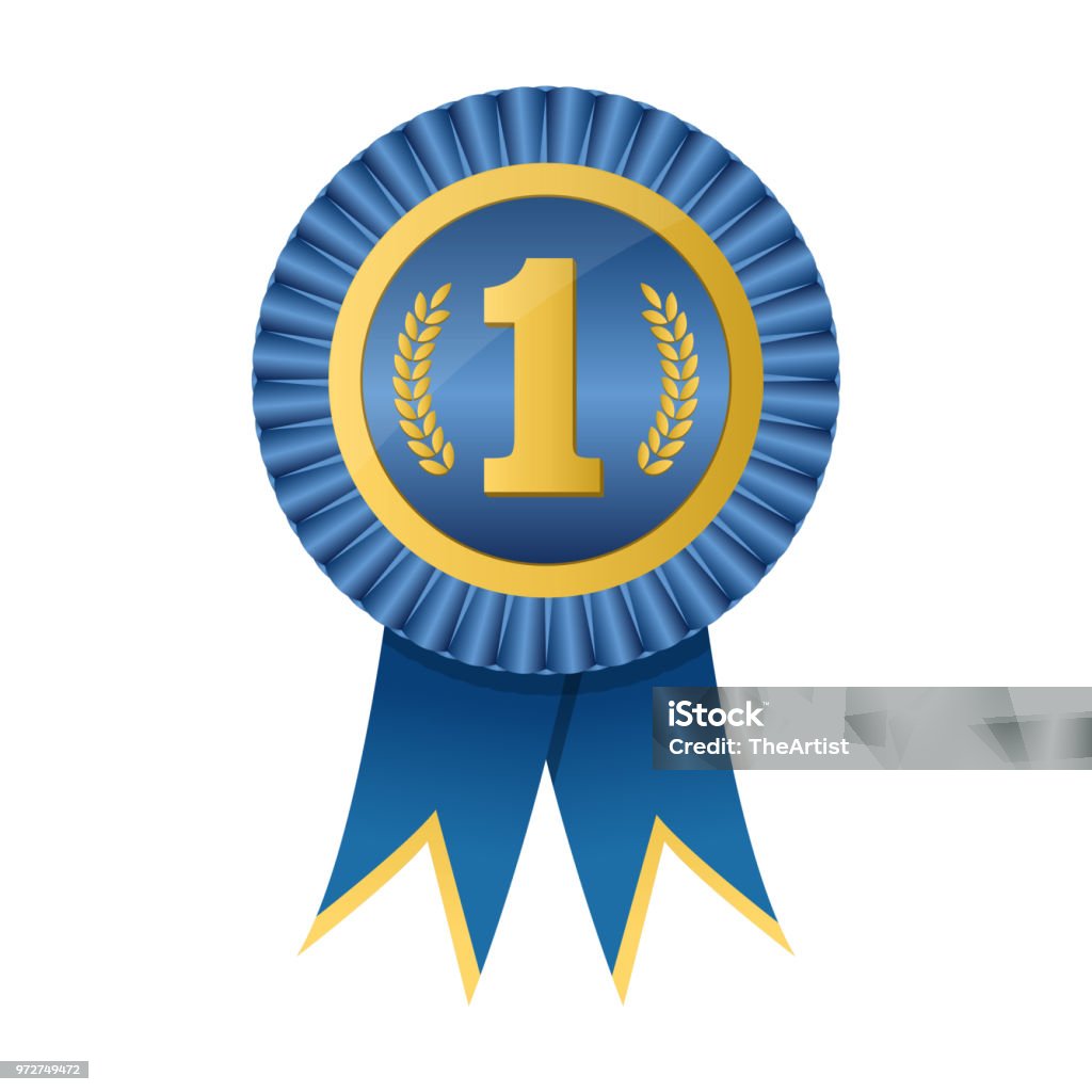 1st Ribbon Design First Place Ribbon Vector Design Stock Illustration - Download Image ...