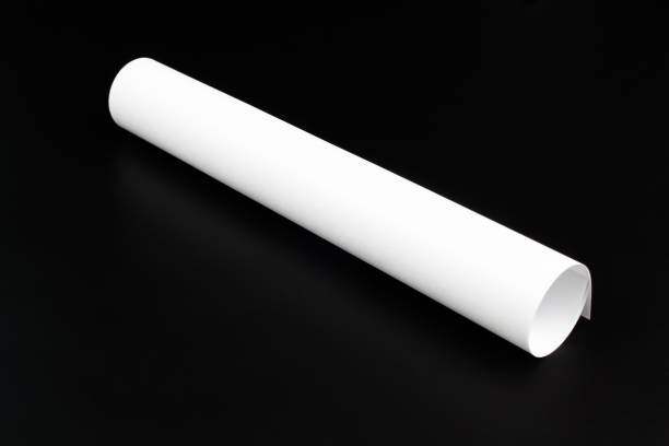 istock Blank portrait mock-up paper. brochure magazine isolated on gray, changeable background / white paper isolated on gray 972749574