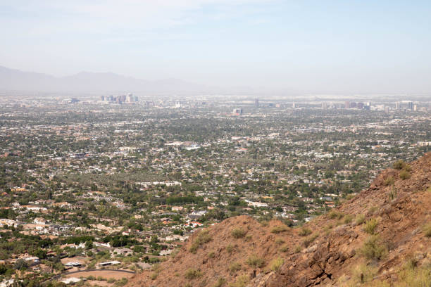 istock Downtown Phoenix as viewed from Camelback mountain in Scottsdale, Arizona 972755776