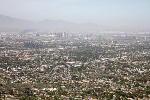 istock Downtown Phoenix, Arizona covered in heat haze 972755894