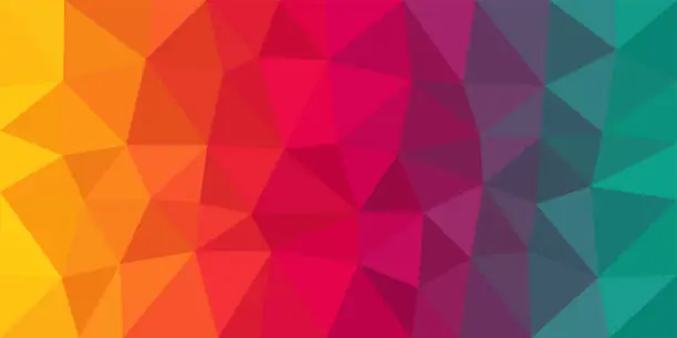 Vector illustration of Colorful Low Poly Vector Background
