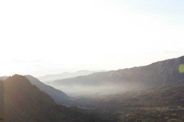 istock Sunlight at Cemoro lawang village at Bromo mount 972761026