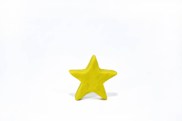 Symbols of Islam. Objects made from Play Clay. Abstract isolated photo.
