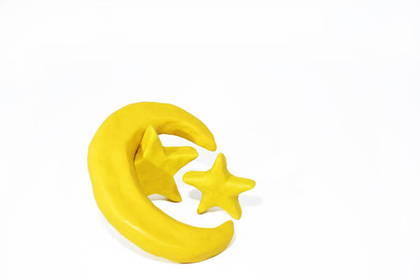 Decorative Handmade Clay Pottery: White Star Shape