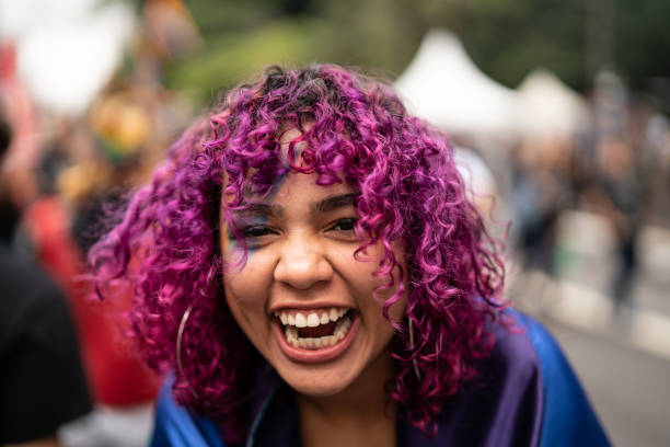 istock Pink Hair Girl Portrait 972770022